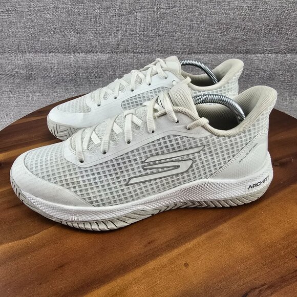 Skechers‎ Mens Arch Fit Sneaker US 9 EUR 42.5 White Textile Upper Shoes main image 10